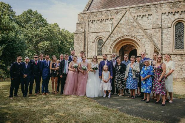 Isle of Wight County Press: The whole wedding party