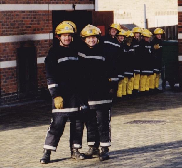 Isle of Wight County Press: Julian Fountaine and Steve Apter running a recruits course at Ryde Training Centre