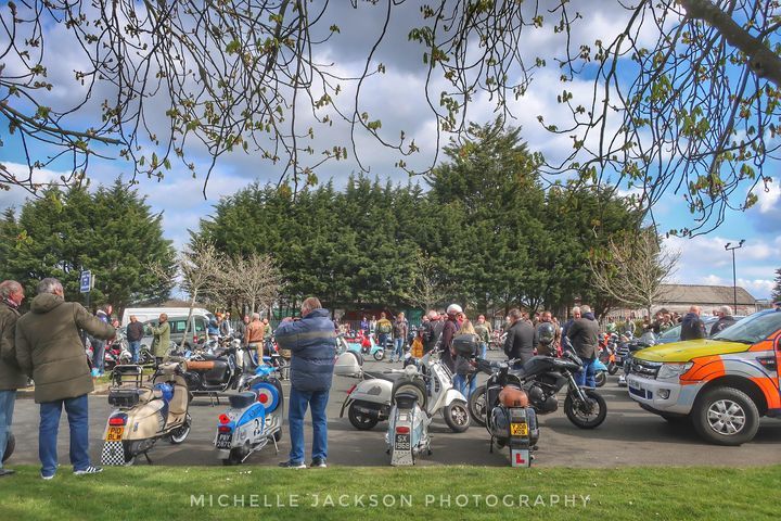 A tribute ride-out for Gary Spearman. Picture: Michelle Jackson Photography