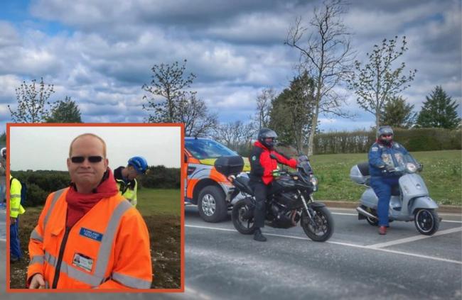 A tribute ride-out for Gary Spearman. Picture: Michelle Jackson Photography