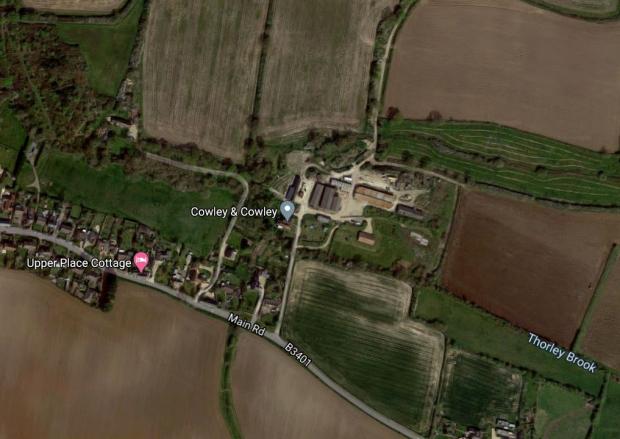 Isle of Wight County Press: The site as shown by Google Maps.