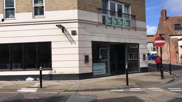 Isle of Wight County Press: The current look of the building, with Pizza Express signs removed.