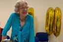 Peggy Forward at her 100th birthday party.