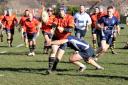 Action from the corresponding fixture last season between Isle of Wight RFC and Ventnor at Wootton Rec