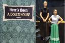 Nessa Law and Rebecca Lennon rehearsing for A Doll's House.
