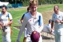 Bertie Adkins, centre, has been selected to attend a Hampshire county winter training squad.