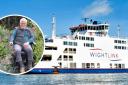 Terry Holt was asked to leave the Wightlink ferry.