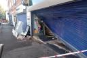 The damage to the Morrisons Daily store in Eastleigh