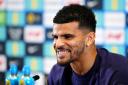 Dominic Solanke during a press conference at St George's Park