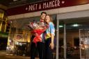 Love at flat white! London couple celebrate anniversary at Pret where they met