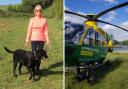 Linda from Godshill, whose life was saved by the Hampshire and Isle of Wight Air Ambulance.