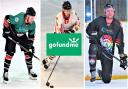 Aidan Doughty, from left, playing for Basingstoke Bison, the Wightlink Raiders and in Bison colours.