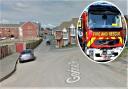 Firefighters attended a fire at a flat on a Newport housing estate.