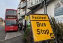 Isle of Wight Festival bus stop