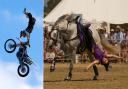A motorbike stunt and Atkinsons Action Horses at The Chale Show last year