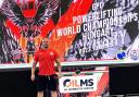 Zoltan Mihalyi celebrates becoming a world champion powerlifter on home turf.