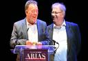 Vecits Radio's Ian Mac and Kelvin Currie, winning at the ARIAS in 2023.