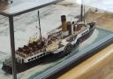 The model of the paddle steamer