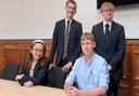 Lianne Ponferrada, seated left, and members of the Isle of Wight Youth Council