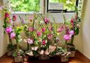 Northwood Floral Art Group's display at Carisbrooke Priory