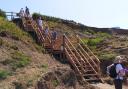 New steps opened at Compton Bay