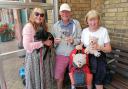 Margaret Harrison and her family with Suzie.