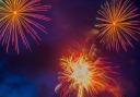 Fireworks over Waverley Park Holiday Centre.