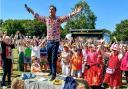 Nathan Moore of Brother Beyond in with the crowd at Jack Up Summer Party