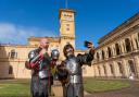 Two knights at Osborne House ahead of the grand tournament.