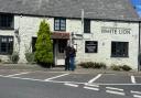 Ray and Anita, outside the White Lion