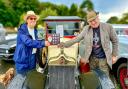 Councillor Michael Lilley presents the award for Best in Show to Leonard Barr from Cirencester for his 1922 Standard Model: SLO  Two seater and Dickey