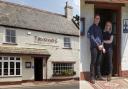 The Taverners pub in Godshill and current owners Tim and Emma Foster