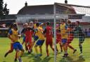 Newport in action against Verwood in the FA Vase