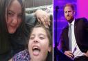 Angela and Chelsea Turner, and Prince Harry at the WellChild Awards