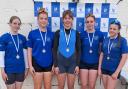 Shanklin and Sandown Rowing Club’s Junior 14 of Amelia Chambers, Martha Eggleton, Olivia Mumberson, Poppy Lawrence and Esme Walters (Cox).