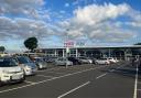 Tesco Extra car park in Ryde