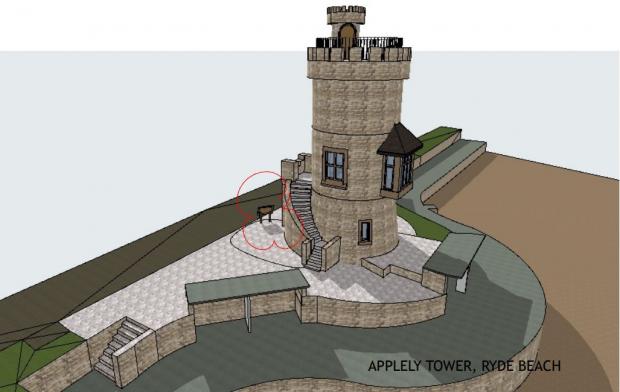 Isle of Wight County Press: Plans for Appley Tower. Picture by Elmstone Architectural.