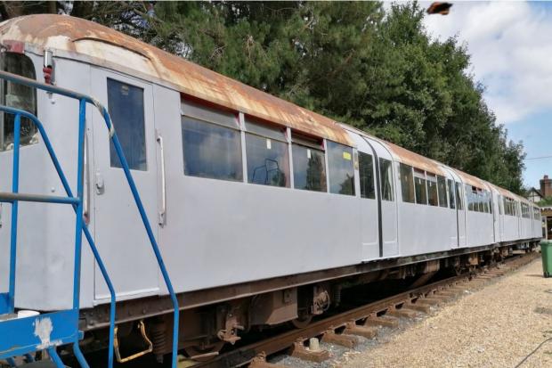 The former Island Line train set to get a new lease of life. Pictures by BCM.