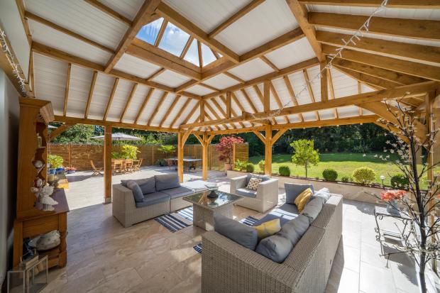 Isle of Wight County Press: The pergola is a lovely place to sit and relax.