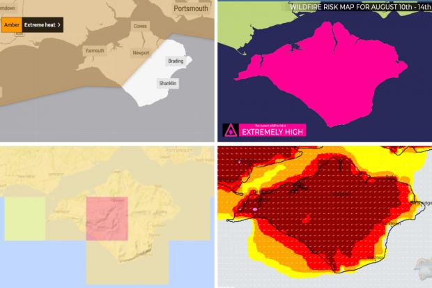 As the temperatures on the Isle of Wight rise, heat warnings from the Met Office and the IW Met Service.