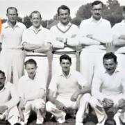 Westover Cricket Club in the late 1950s, which contained three Brett brothers, with Bill, back row, second left, and in the front row, John, first left, and Ron, far right.