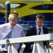 Boris Johnson and Bob Seely on the Isle of Wight.