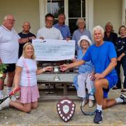 From left, top row, Chris Goodman, John Clarke, Neil Cain, Ron Holland, Catherine Flury, Alison Child and Caroline Weeks. Bottomr, Nicky Bennett, Sally Lady Grylls, and Adam Pay.