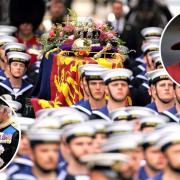 The Queen's funeral procession was attended by a number of Islanders.  Images: PA