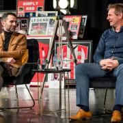 Francis Benali with Stuart Pearce at Medina Theatre