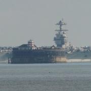 USS Gerald R. Ford in the Solent