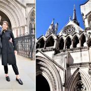 Chris Packham and Isle of Wight-based Wildheart Trust founder Charlotte Corney at the High Court.