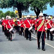 Medina Marching Band were part of the Armed Forces Day parade on Ryde seafront.