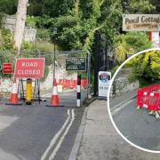 The footpath which leads to Shanklin Chine has been closed.