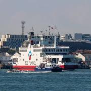 The Red Funnel ferry between Southampton and Cowes